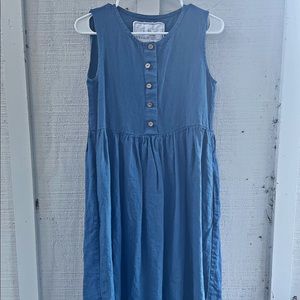 Lovely blue linen day dress XS